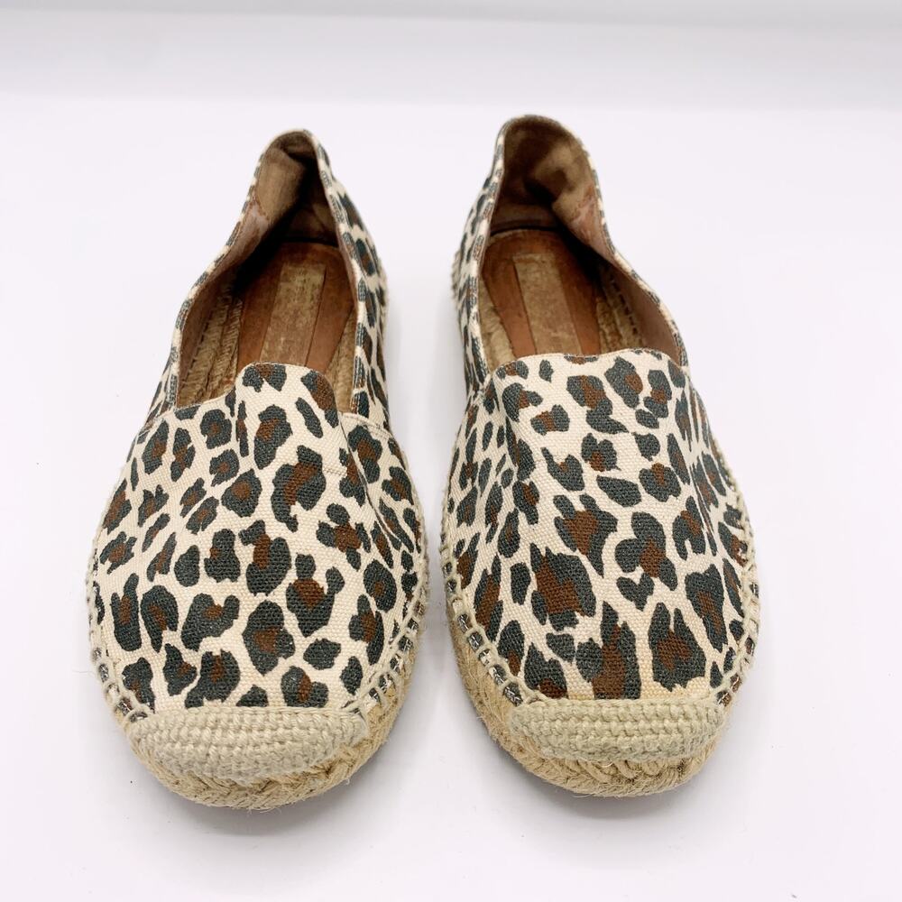 Stella McCartney Canvas Flat Espadrille in Leopard Print - Picture 4 of 11